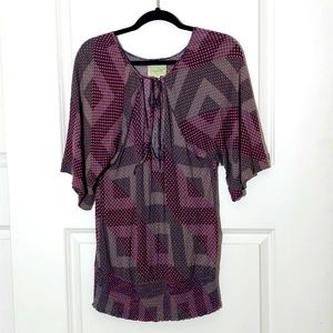 Deletta Square Dot Blouse Large